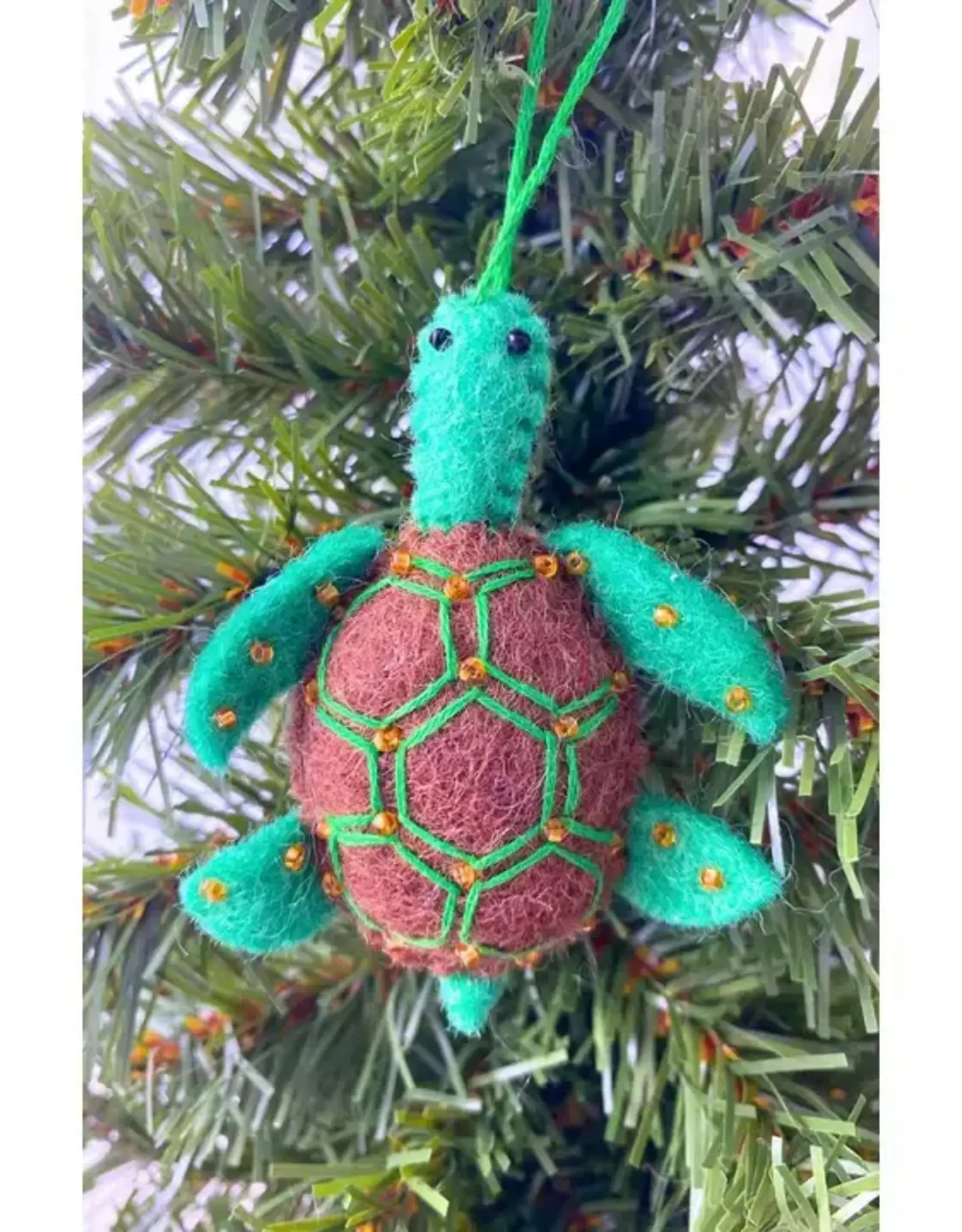 Ganesh Himal Sea Turtle Felt Ornament