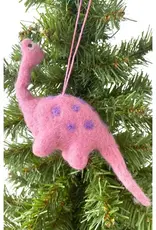 Ganesh Himal Pink Brontosaurus Ornament