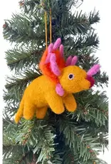 Ganesh Himal Yellow Triceratops Ornament