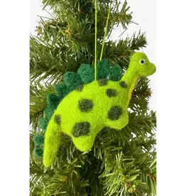 Ganesh Himal Green Stegosaurus Ornament