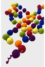 Ganesh Himal Rainbow Handfelted Ball Garland