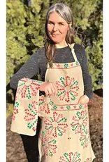 Ganesh Himal Cotton Blockprint Holiday Apron