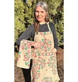 Ganesh Himal Cotton Blockprint Holiday Apron