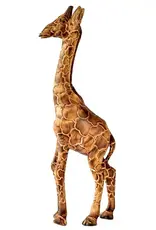 Swahili African Modern Jacaranda Wood Giraffe Sculptures