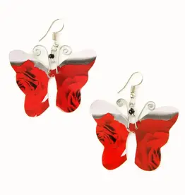 Swahili African Modern Butterfly Assorted Recycled Aluminum Earrings