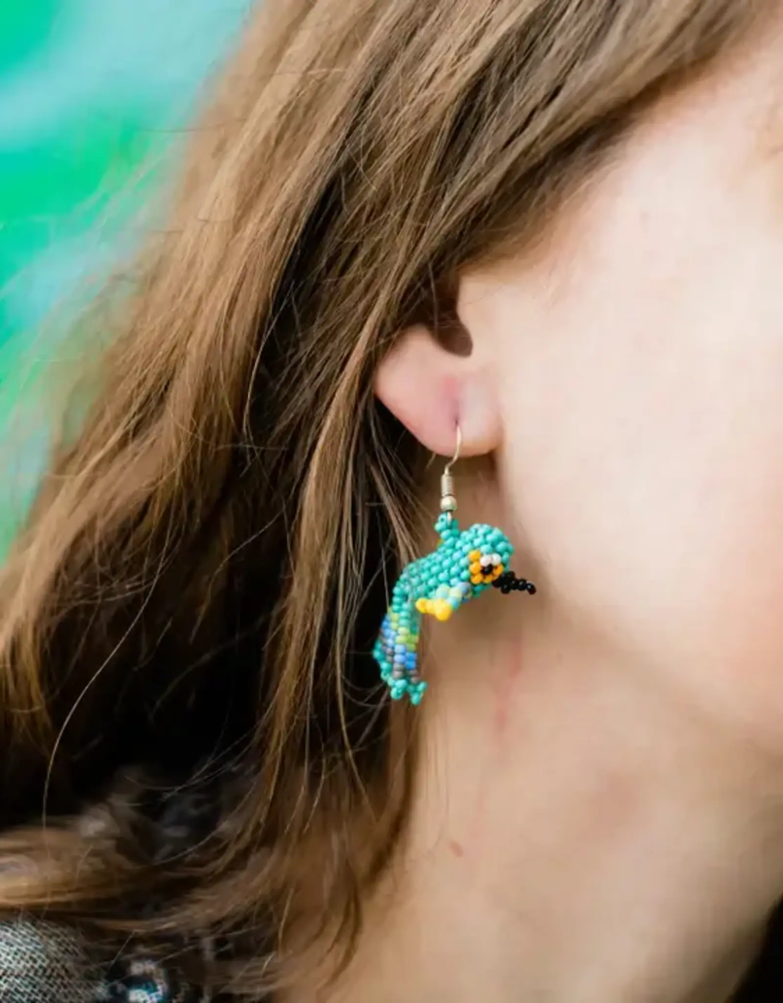 Lucia's Imports Hummingbird Earrings - Beaded