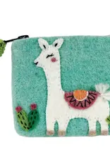 dZi Handmade Happy Llama Coin Purse