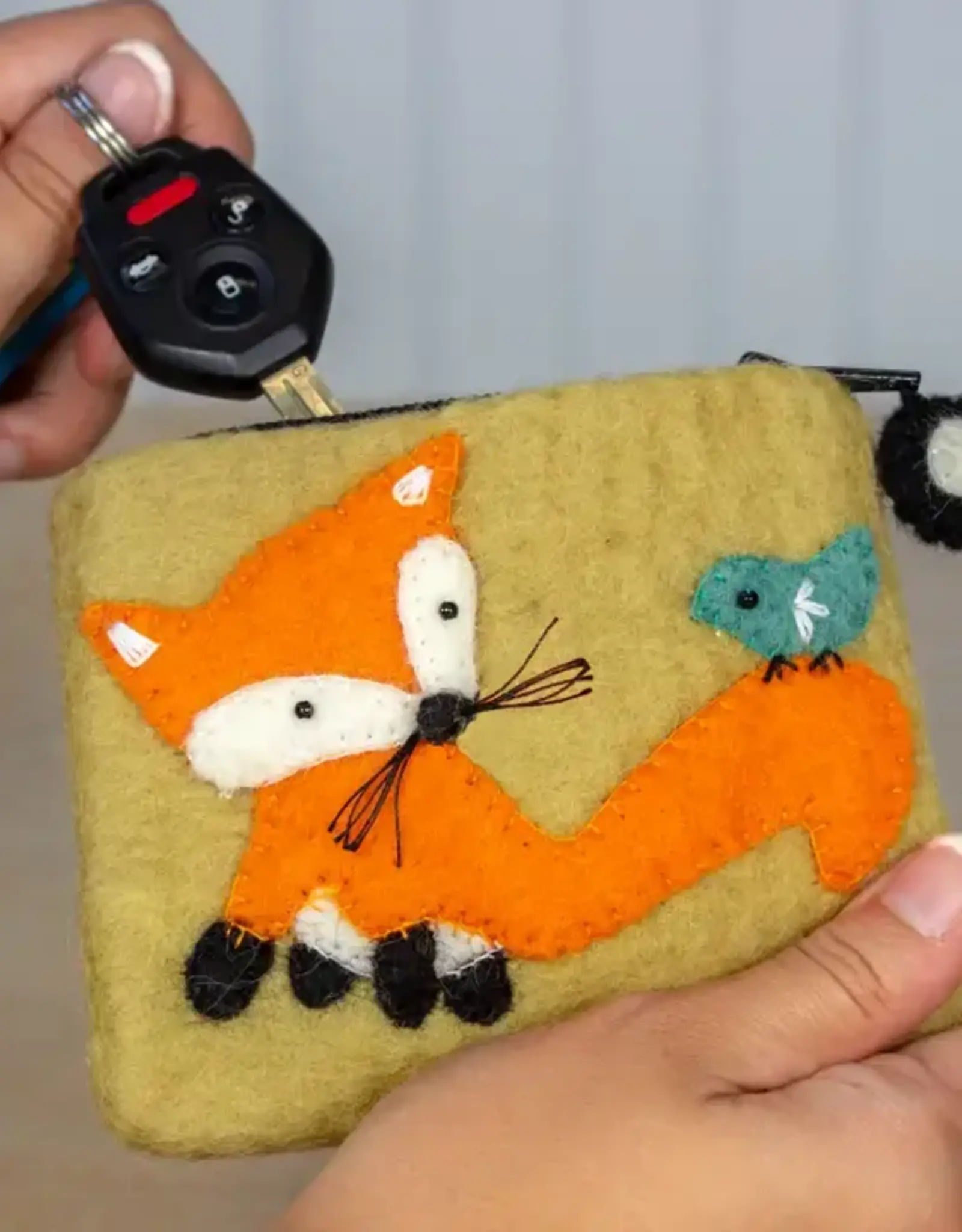 dZi Handmade Fox Coin Purse