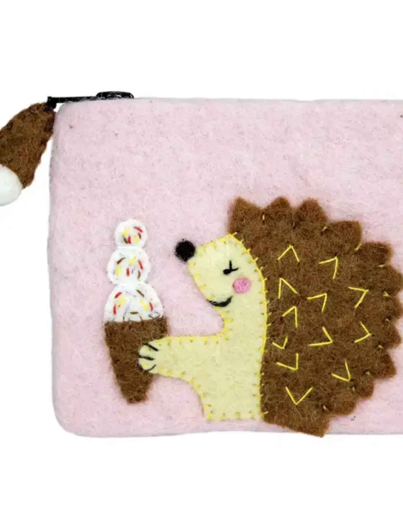 dZi Handmade Hungry Hedgehog Coin Purse