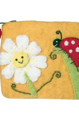 dZi Handmade Daisy Ladybug Coin Purse