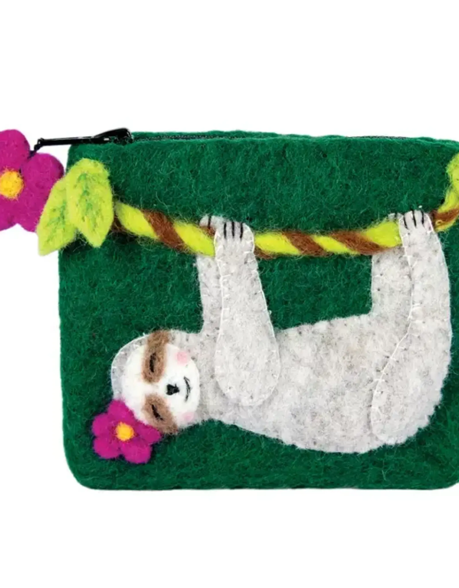 dZi Handmade Swingin’ Sloth Coin Purse