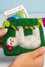 dZi Handmade Swingin’ Sloth Coin Purse