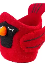 dZi Handmade Cardinal Felt Pot