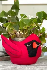 dZi Handmade Cardinal Felt Pot