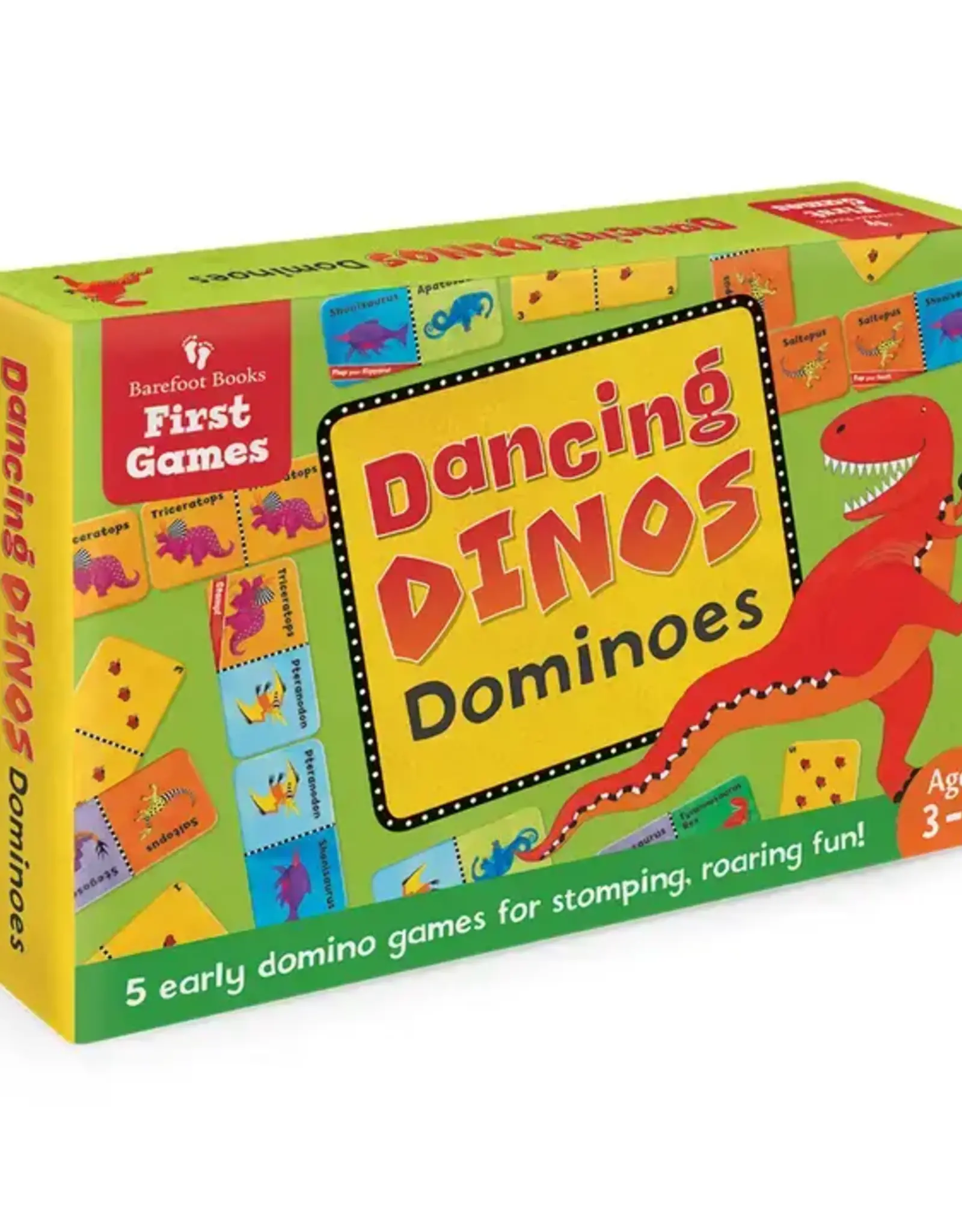 Barefoot Books Dancing Dinos Dominoes Game