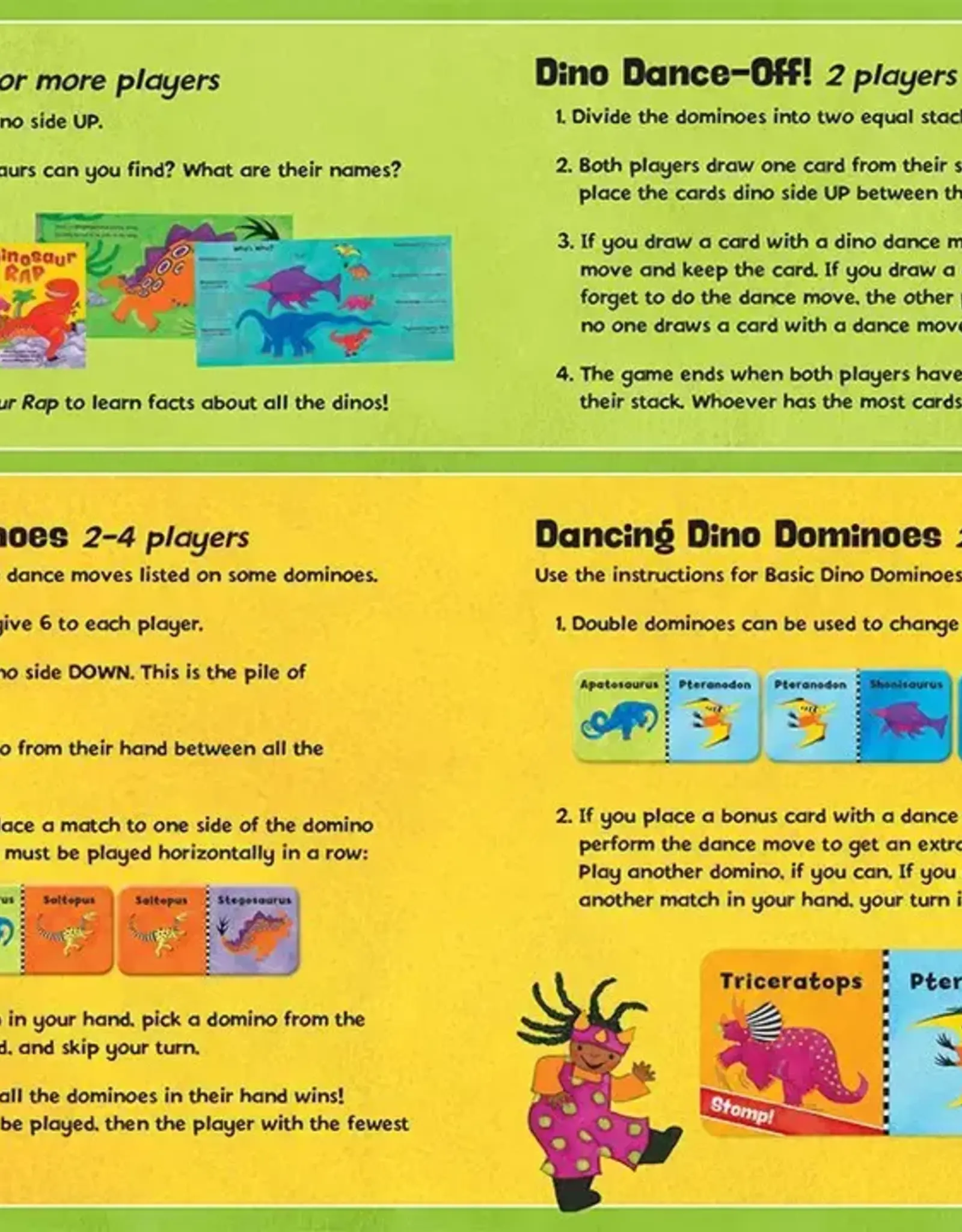 Barefoot Books Dancing Dinos Dominoes Game