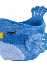 dZi Handmade Bluebird Felt Pot