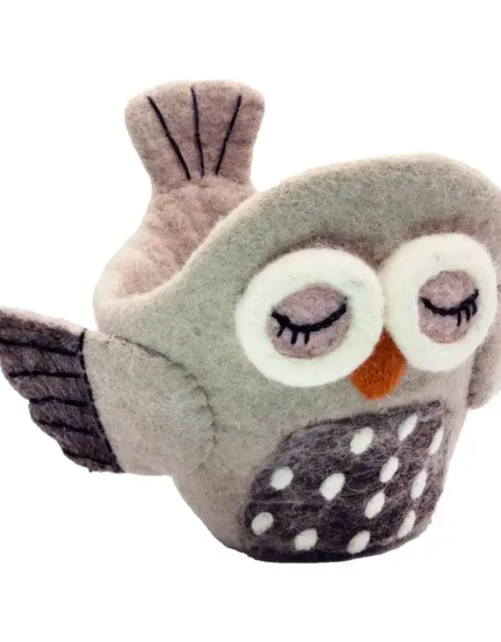 dZi Handmade Owlsley Felt Pot