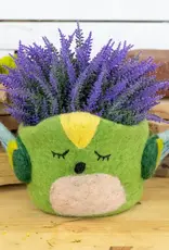 dZi Handmade Hummingbird Felt Pot