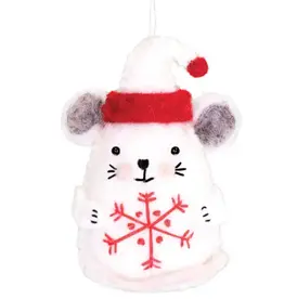 dZi Handmade Snowflake Mouse Ornament