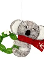 dZi Handmade Snowflake Koala Ornament