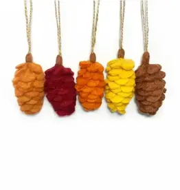 Felt So Good Autumn Pinecone Ornament - Assorted
