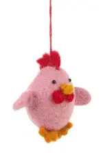 Felt So Good Pink Chattering Chick Ornament