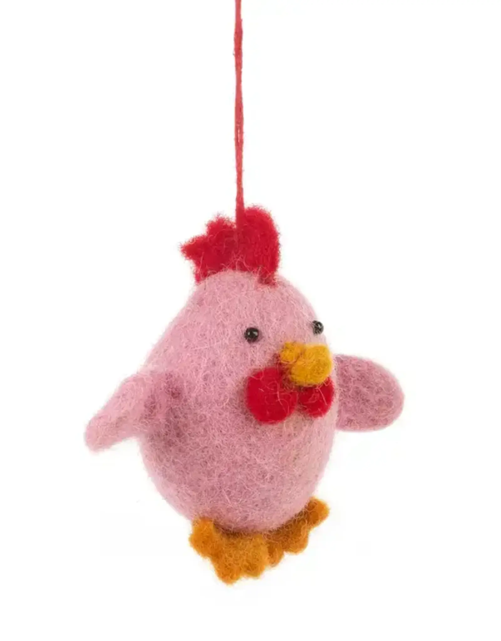 Felt So Good Pink Chattering Chick Ornament