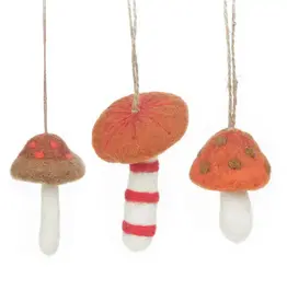 Felt So Good Wild Foraged Mushroom Ornament - Assorted