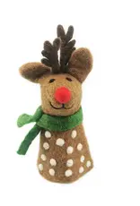 Felt So Good Bright Christmas Rudolph Topper