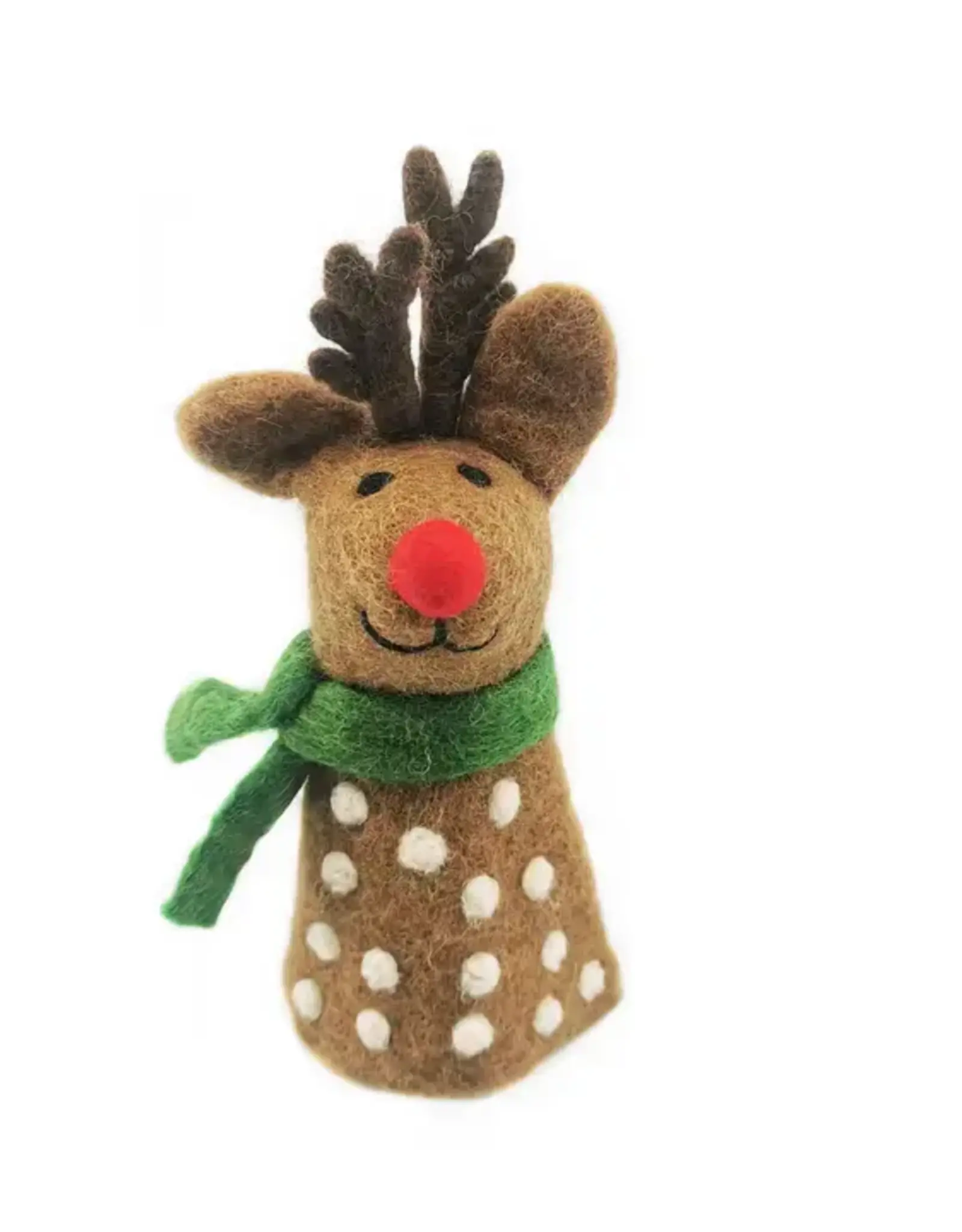 Felt So Good Bright Christmas Rudolph Topper