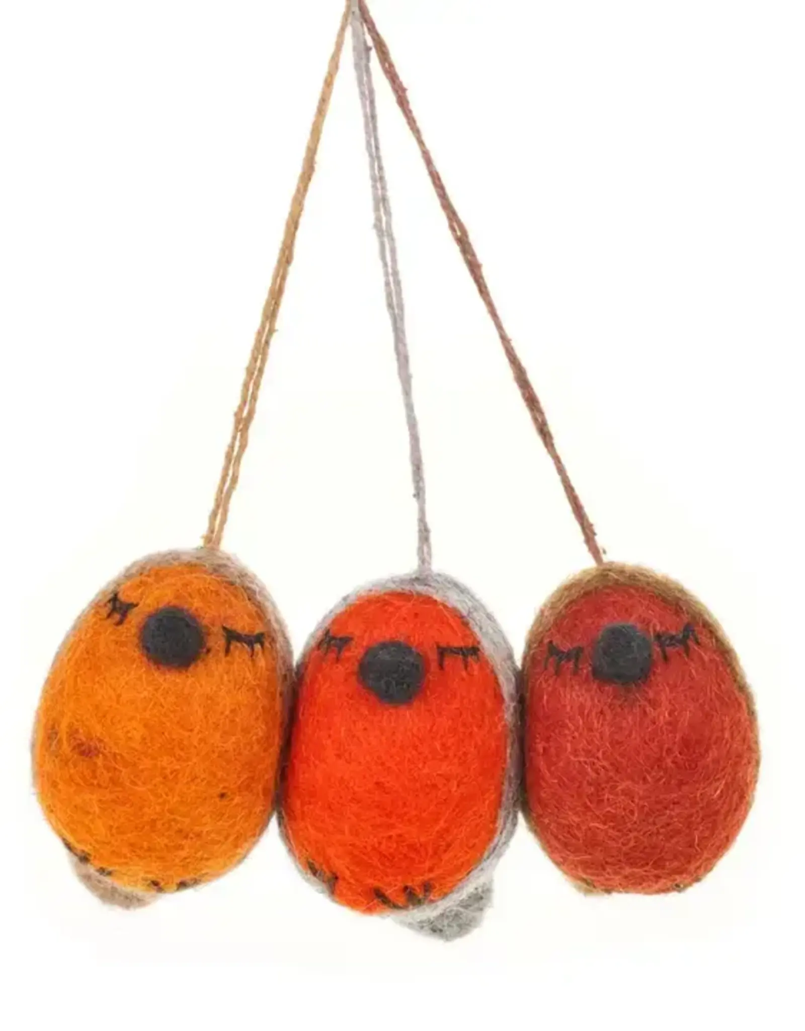 Felt So Good Winter Robin Ornament - Assorted