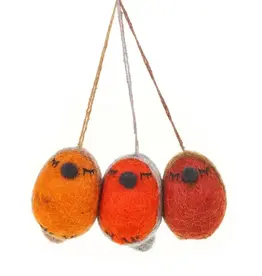 Felt So Good Winter Robin Ornament - Assorted