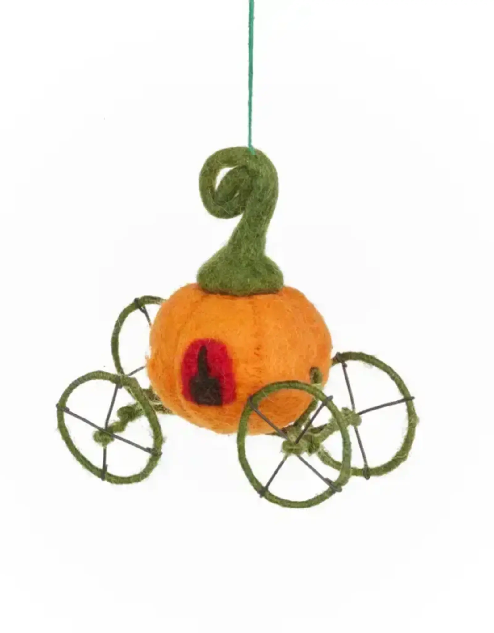 Felt So Good Fairytale Pumpkin Carriage Ornament