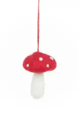 Felt So Good Whimsical Toadstool Ornament