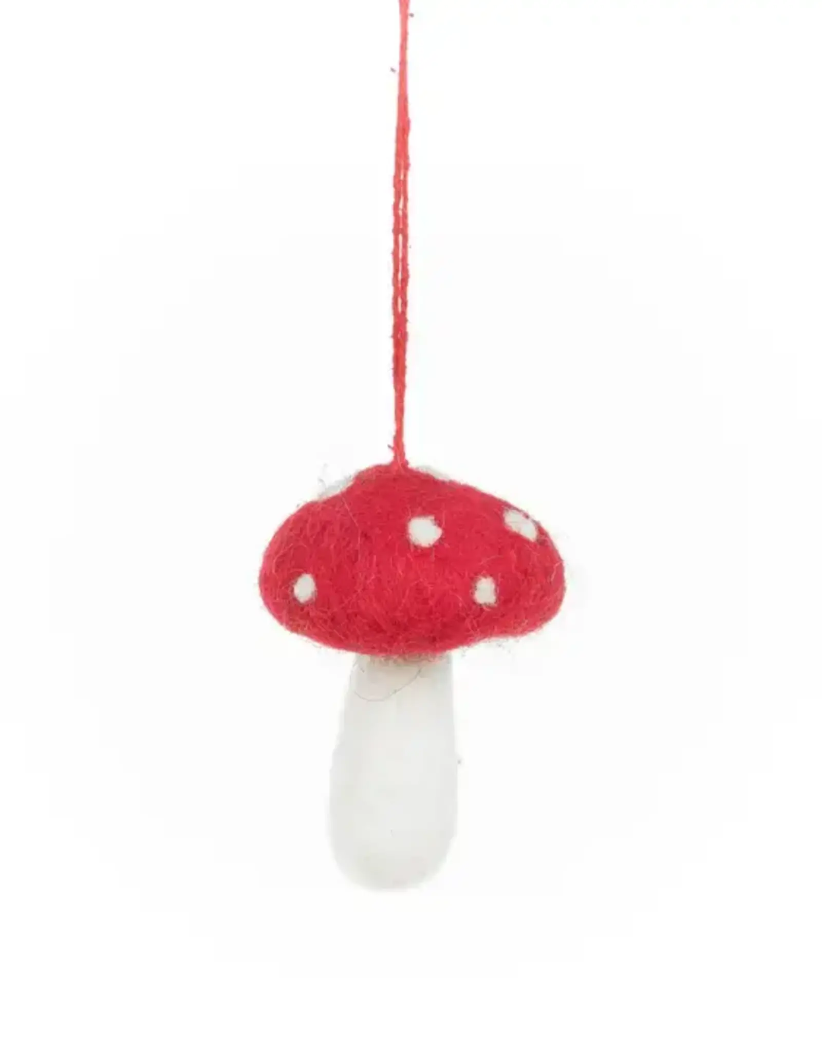 Felt So Good Whimsical Toadstool Ornament