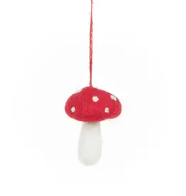 Felt So Good Whimsical Toadstool Ornament