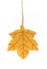 Felt So Good Yellow Maple Leaf Ornament