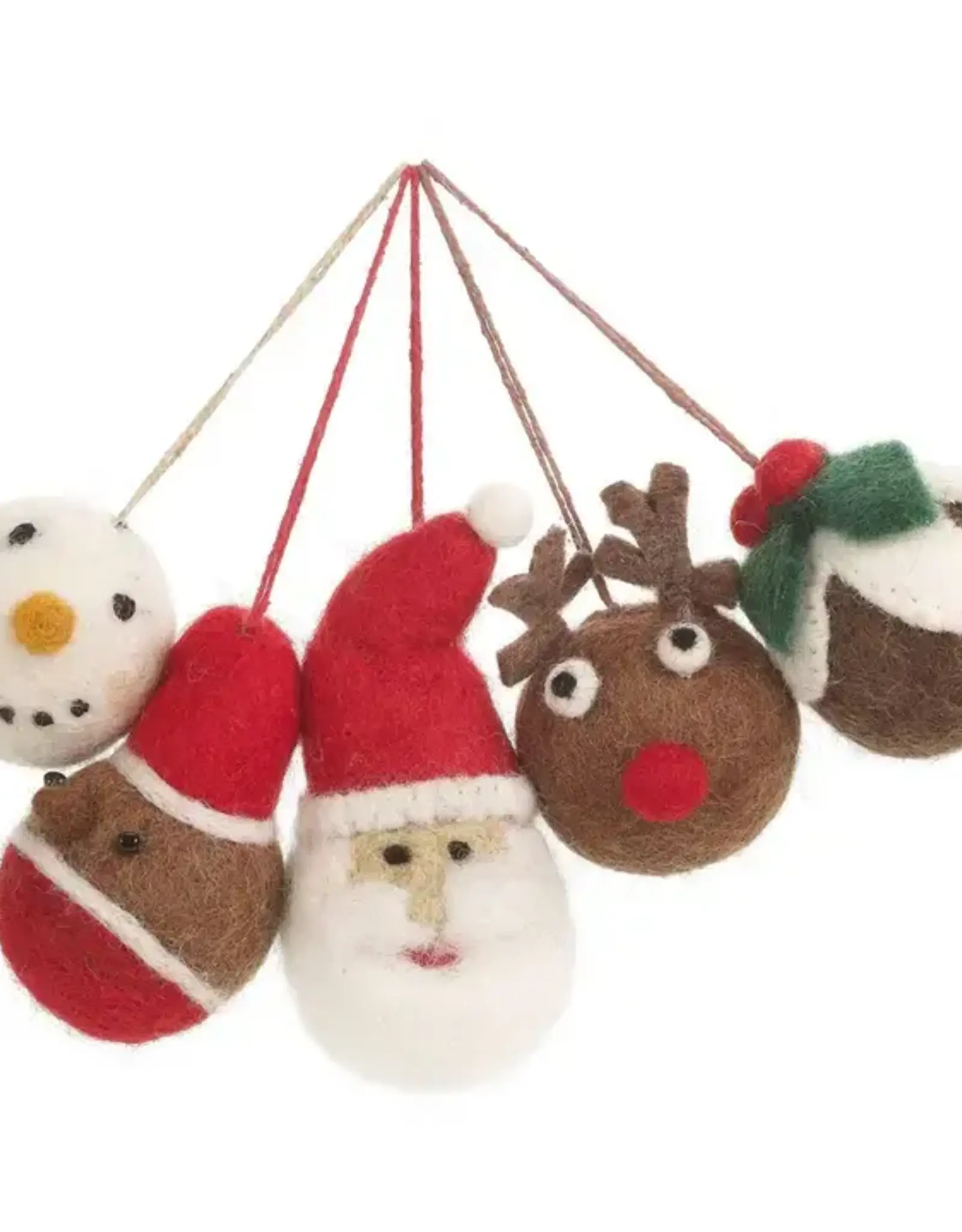 Felt So Good Brown Pudding Christmas Bauble