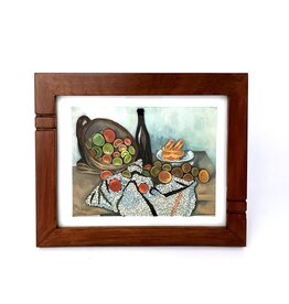 Bunyaad Pakistan 211340 Natural Mahogany Striped Wood Frame  - 5"x7"