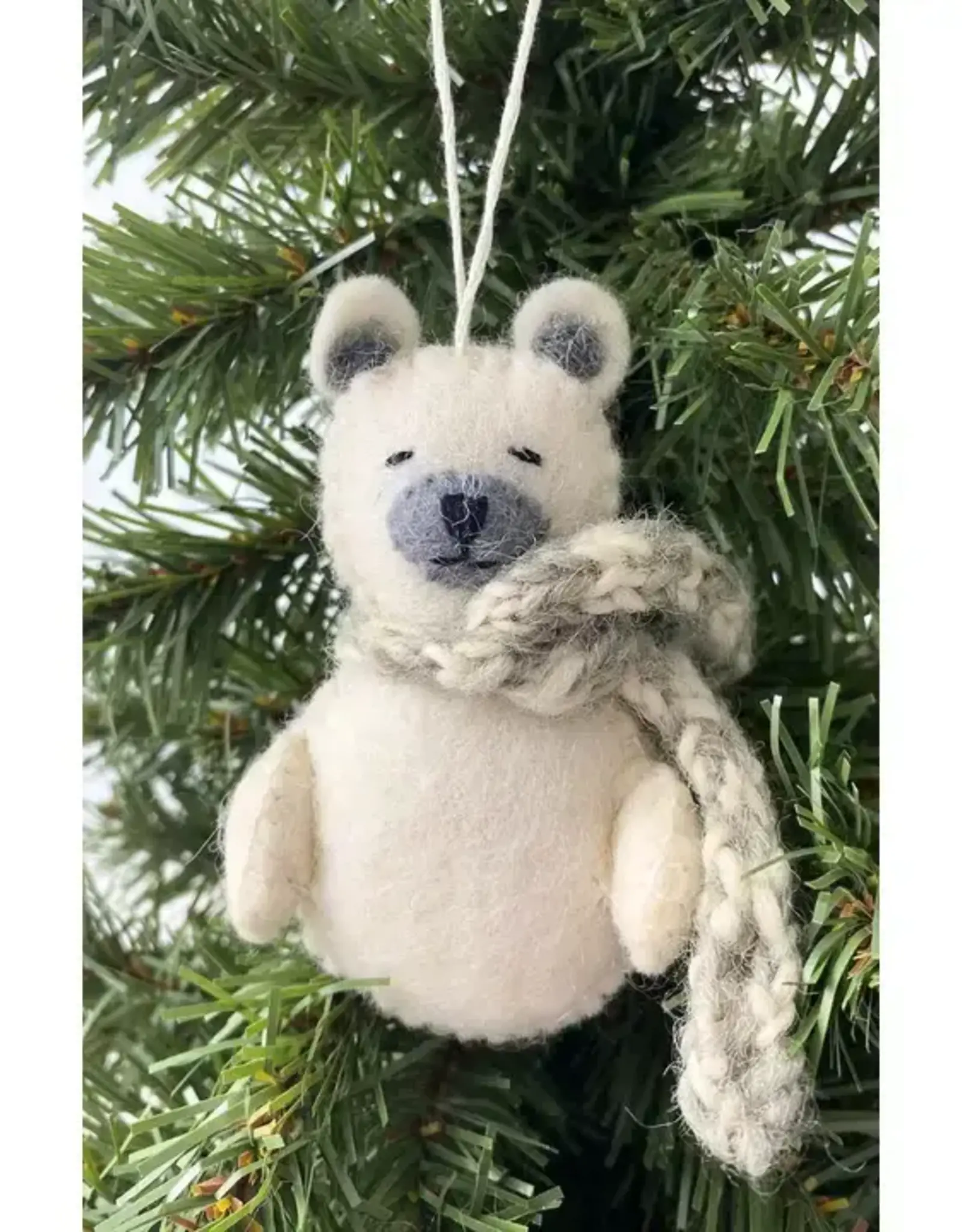 Ganesh Himal Felt Bear Ornament