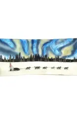 Pampeana Sled Dogs Wavy Glass Picture