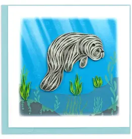 Quilling Card Quilled Manatee Greeting Card