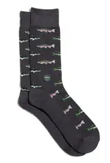 Conscious Step Socks that Protect National Parks (Gray Fish)