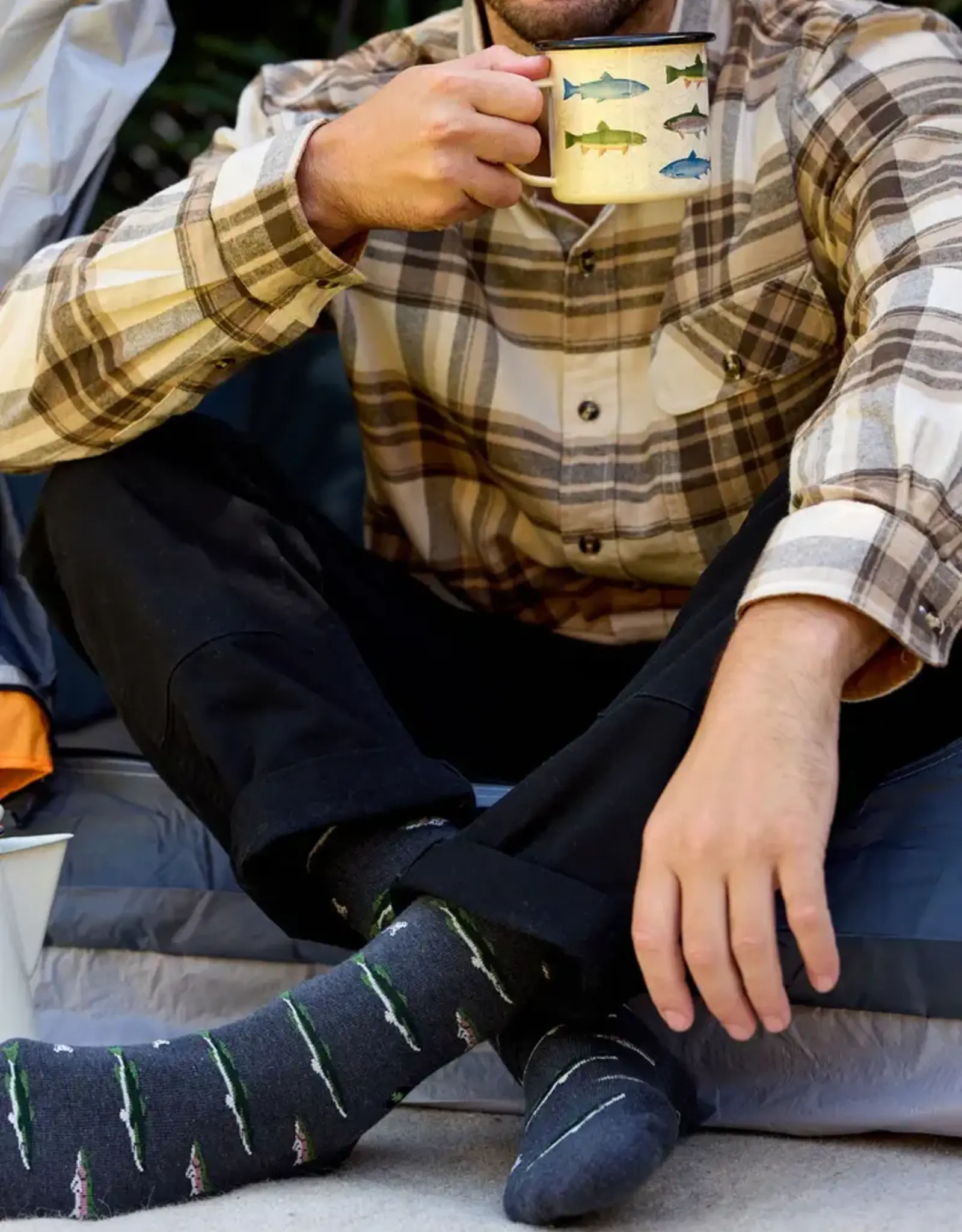 Conscious Step Socks that Protect National Parks (Gray Fish)