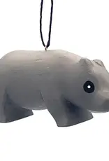 Women of the Cloud Forest Hippo Balsa Ornament