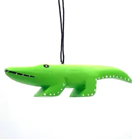Women of the Cloud Forest Alligator Balsa Ornament