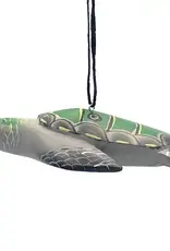 Women of the Cloud Forest Olive Ridley Turtle Balsa Ornament