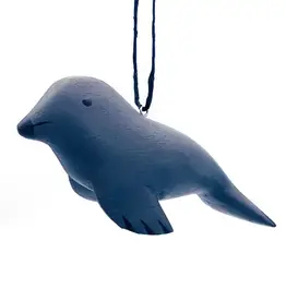 Women of the Cloud Forest Harbor Seal Balsa Ornament