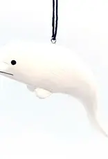 Women of the Cloud Forest Beluga Whale Balsa Ornament